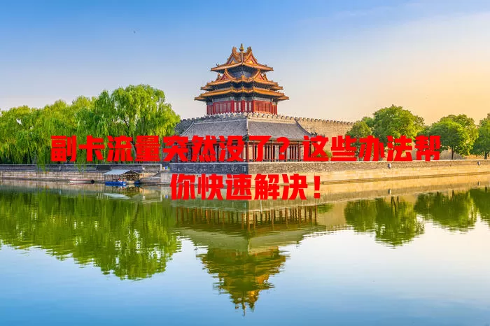 副卡流量突然没了?这些办法帮你快速解决!