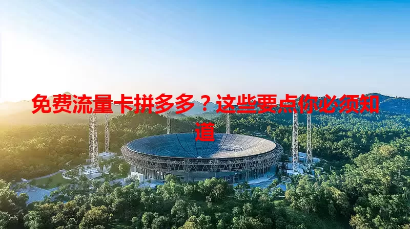 免费流量卡拼多多?这些要点你必须知道