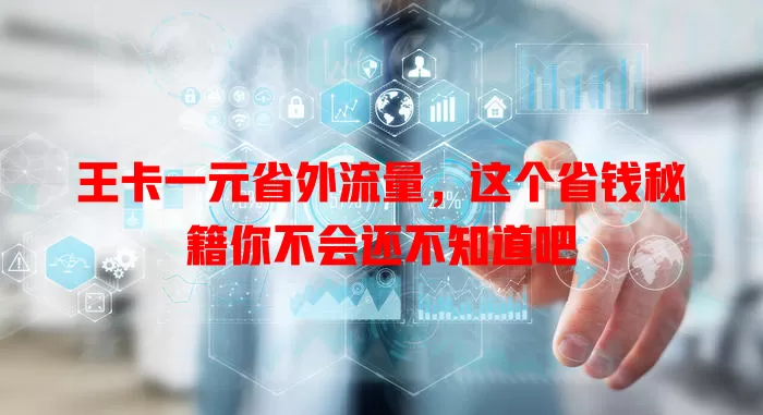 王卡一元省外流量,这个省钱秘籍你不会还不知道吧
