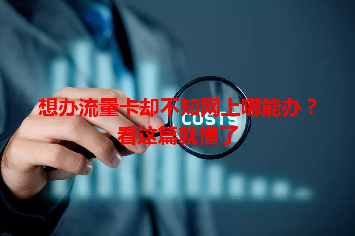 想办流量卡却不知网上哪能办?看这篇就懂了