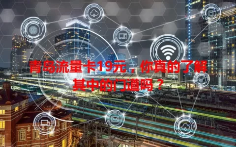 青岛流量卡19元，你真的了解其中的门道吗？