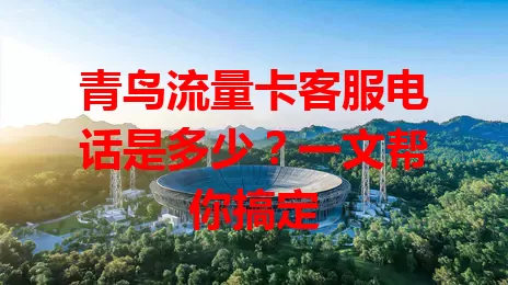 青鸟流量卡客服电话是多少?一文帮你搞定