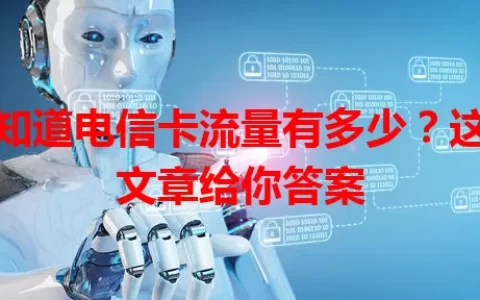 想知道电信卡流量有多少？这篇文章给你答案