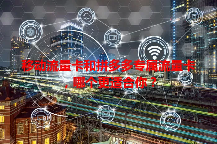 移动流量卡和拼多多专属流量卡,哪个更适合你?