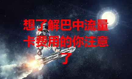 想了解巴中流量卡费用的你注意了
