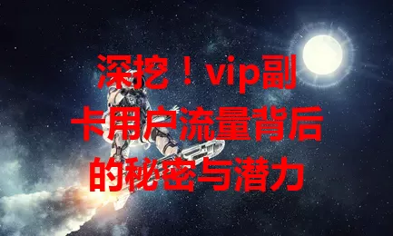 深挖!vip副卡用户流量背后的秘密与潜力
