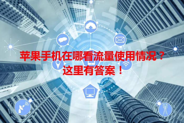 苹果手机在哪看流量使用情况?这里有答案!