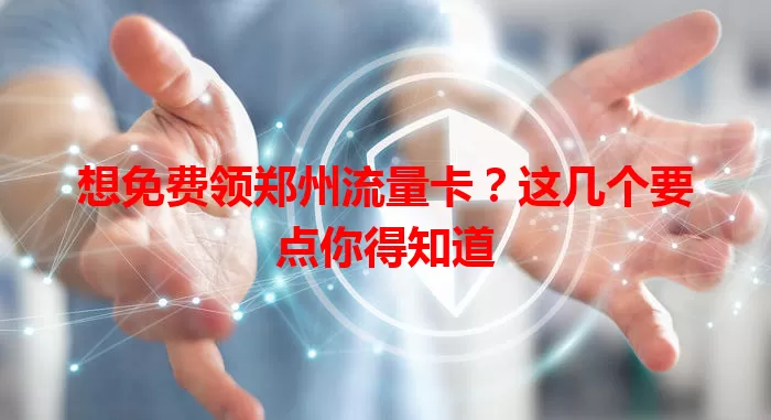 想免费领郑州流量卡?这几个要点你得知道