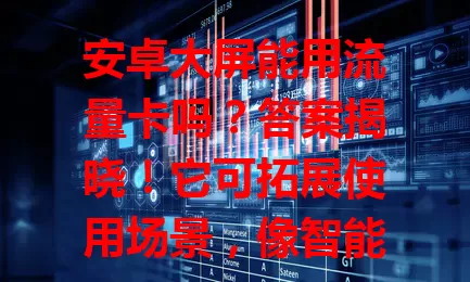 安卓大屏能用流量卡吗?答案揭晓!它可拓展使用场景,像智能电视、平板、车载导航都受益。选流量卡要考虑多因素,谨慎挑选能为生活工作添便利!