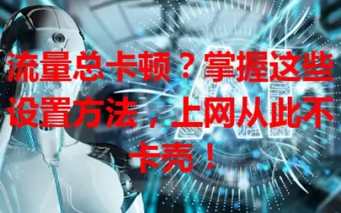 流量总卡顿？掌握这些设置方法，上网从此不卡壳！
