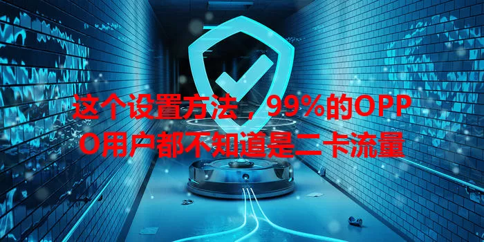 这个设置方法,99%的OPPO用户都不知道是二卡流量