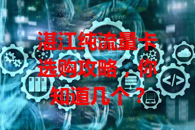 湛江纯流量卡选购攻略,你知道几个?