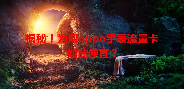 揭秘!为何oppo手表流量卡如此便宜?