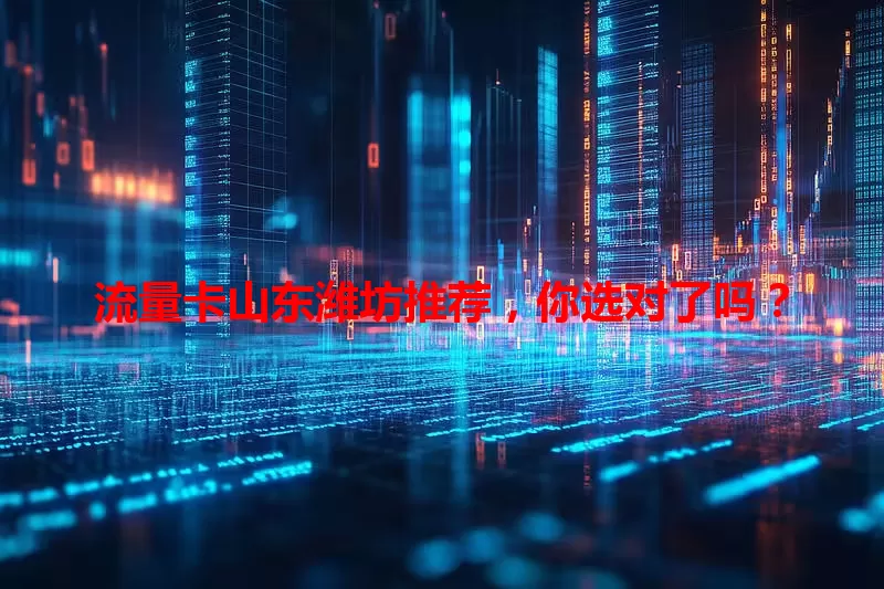 流量卡山东潍坊推荐,你选对了吗?