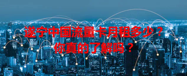 遂宁中国流量卡月租多少?你真的了解吗?