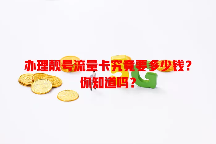 办理靓号流量卡究竟要多少钱?你知道吗?