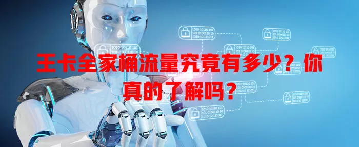 王卡全家桶流量究竟有多少?你真的了解吗?