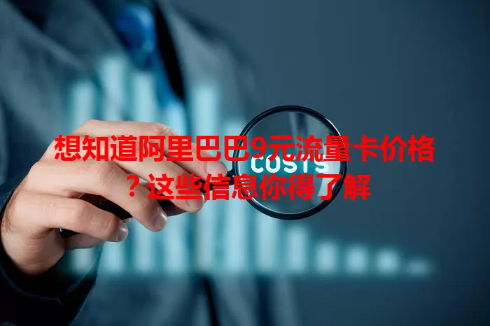 想知道阿里巴巴9元流量卡价格?这些信息你得了解