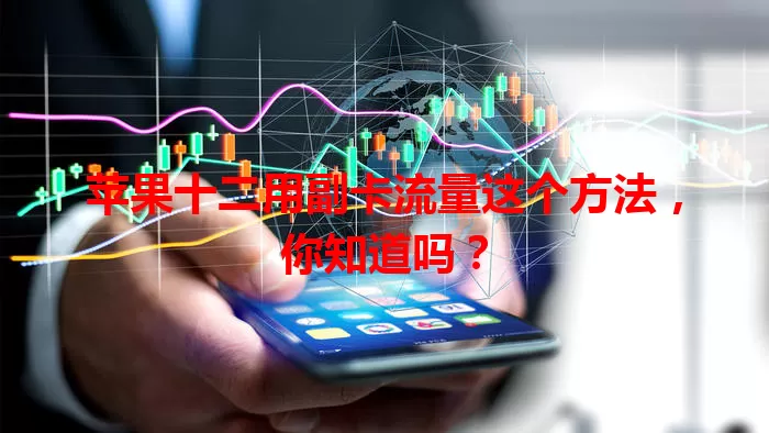 苹果十二用副卡流量这个方法,你知道吗?