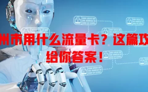 广州市用什么流量卡？这篇攻略给你答案！