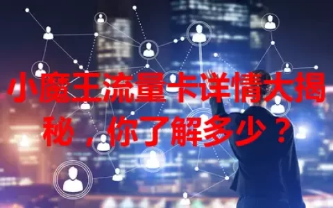 小魔王流量卡详情大揭秘，你了解多少？