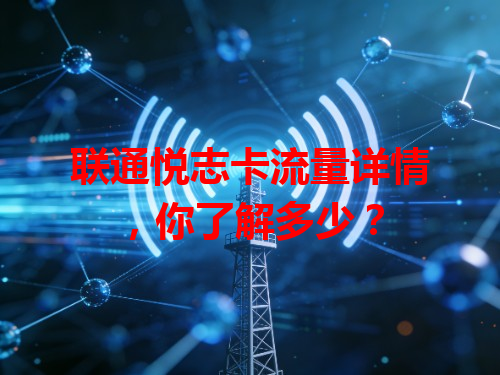 联通悦志卡流量详情，你了解多少？
