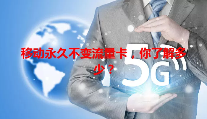移动永久不变流量卡,你了解多少?