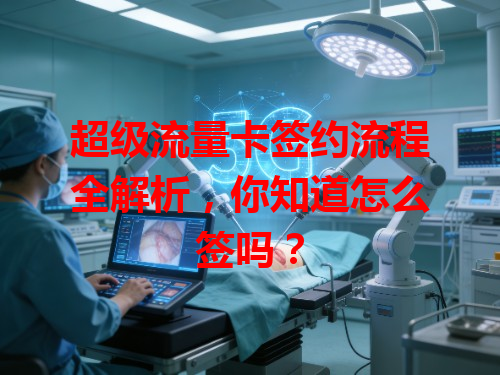 超级流量卡签约流程全解析，你知道怎么签吗？