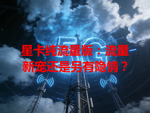 星卡纯流量版：流量新宠还是另有隐情？