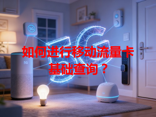 如何进行移动流量卡基础查询？