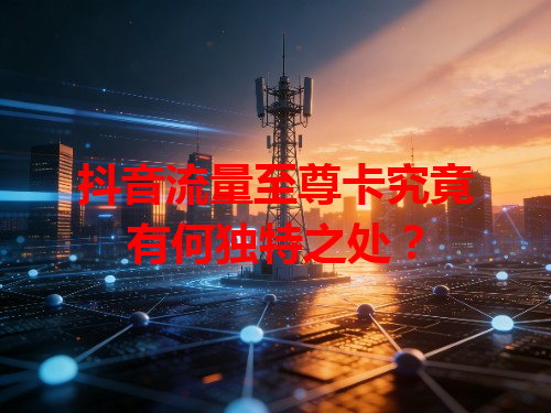 抖音流量至尊卡究竟有何独特之处？