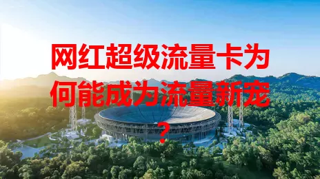 网红超级流量卡为何能成为流量新宠？