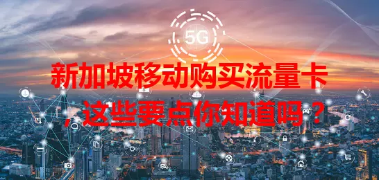 新加坡移动购买流量卡,这些要点你知道吗?