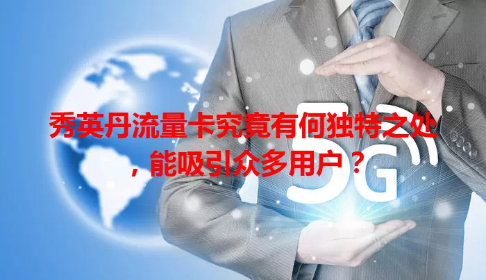 秀英丹流量卡究竟有何独特之处,能吸引众多用户?