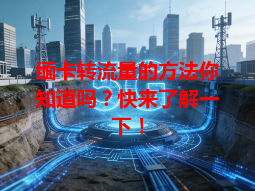 缅卡转流量的方法你知道吗？快来了解一下！