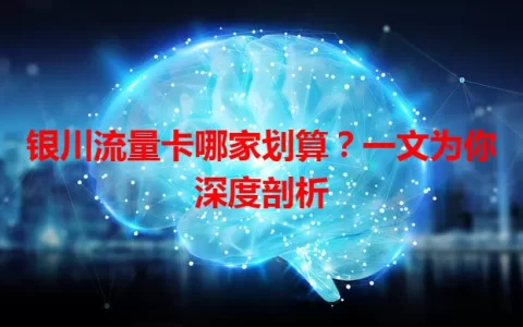 银川流量卡哪家划算？一文为你深度剖析