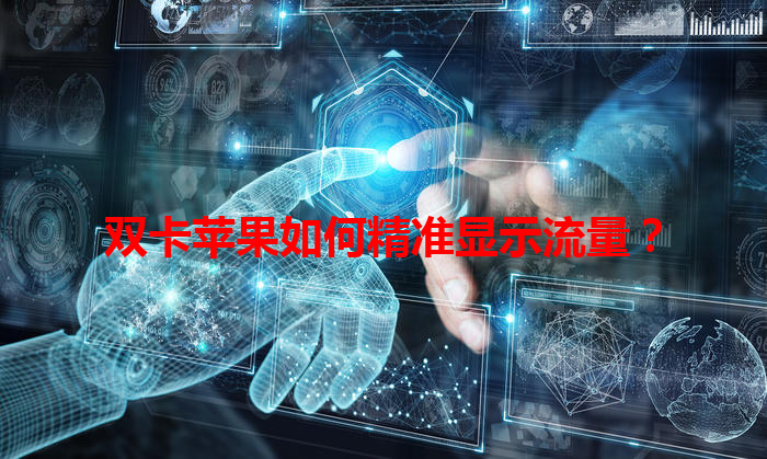 双卡苹果如何精准显示流量？