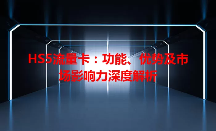 HS5流量卡:功能、优势及市场影响力深度解析