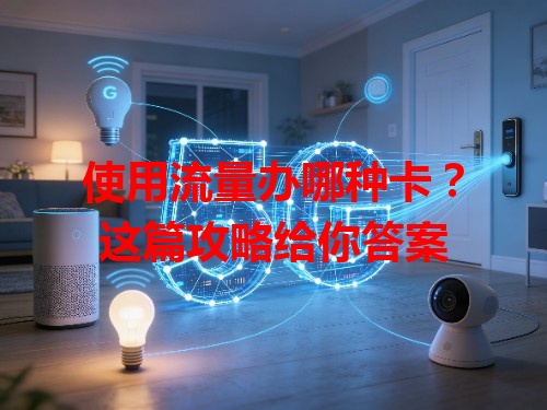 使用流量办哪种卡？这篇攻略给你答案