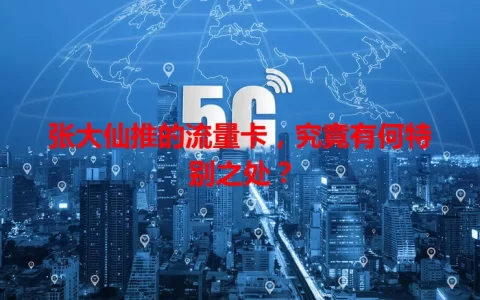 张大仙推的流量卡，究竟有何特别之处？