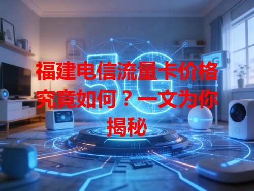 福建电信流量卡价格究竟如何？一文为你揭秘