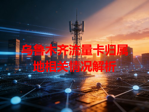 乌鲁木齐流量卡归属地相关情况解析