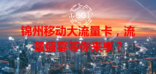 锦州移动大流量卡,流量盛宴等你来享?