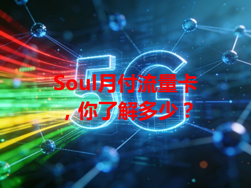 Soul月付流量卡，你了解多少？