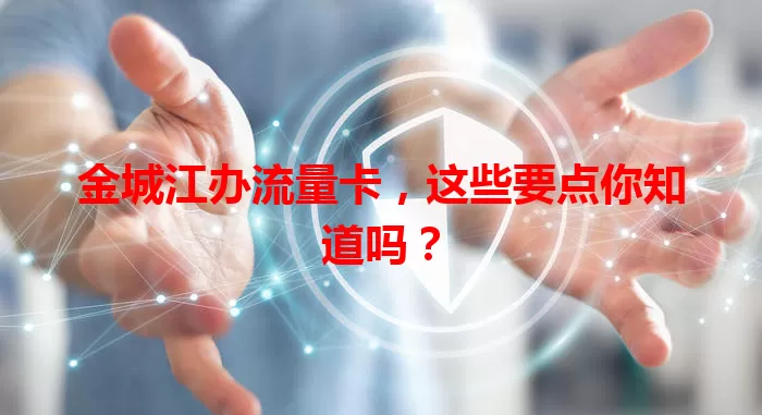 金城江办流量卡,这些要点你知道吗?