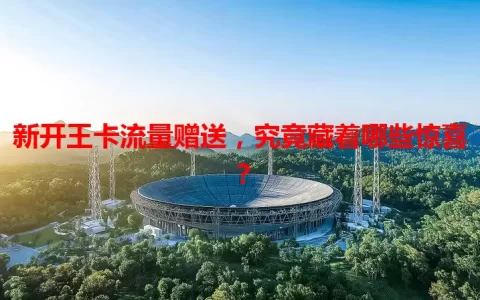 新开王卡流量赠送，究竟藏着哪些惊喜？