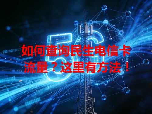 如何查询民生电信卡流量？这里有方法！