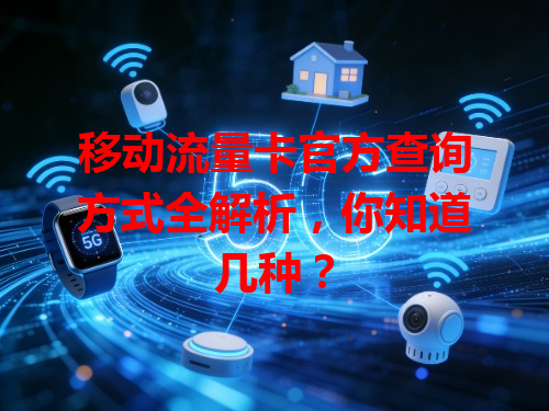 移动流量卡官方查询方式全解析，你知道几种？