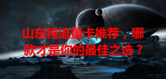山东纯流量卡推荐,哪款才是你的最佳之选?