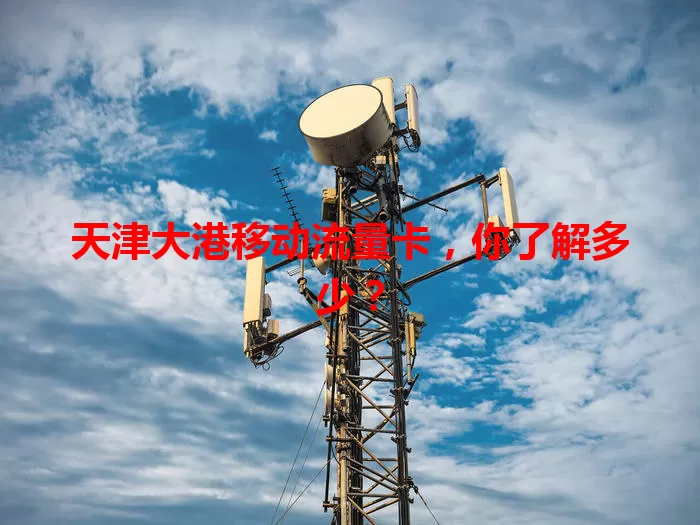 天津大港移动流量卡,你了解多少?